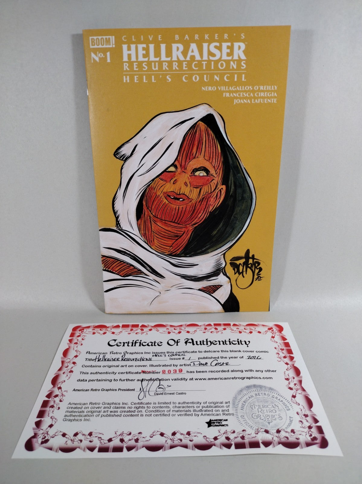 Hellraiser Resurrection Hell's Council #1 Sketch Cover W Original Dave Castr Art