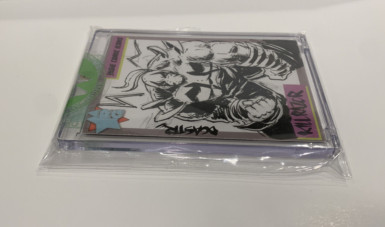 Indie Comic Icons Sketch Card w Original Killrazor Art DCastr (2023) ARG Sealed