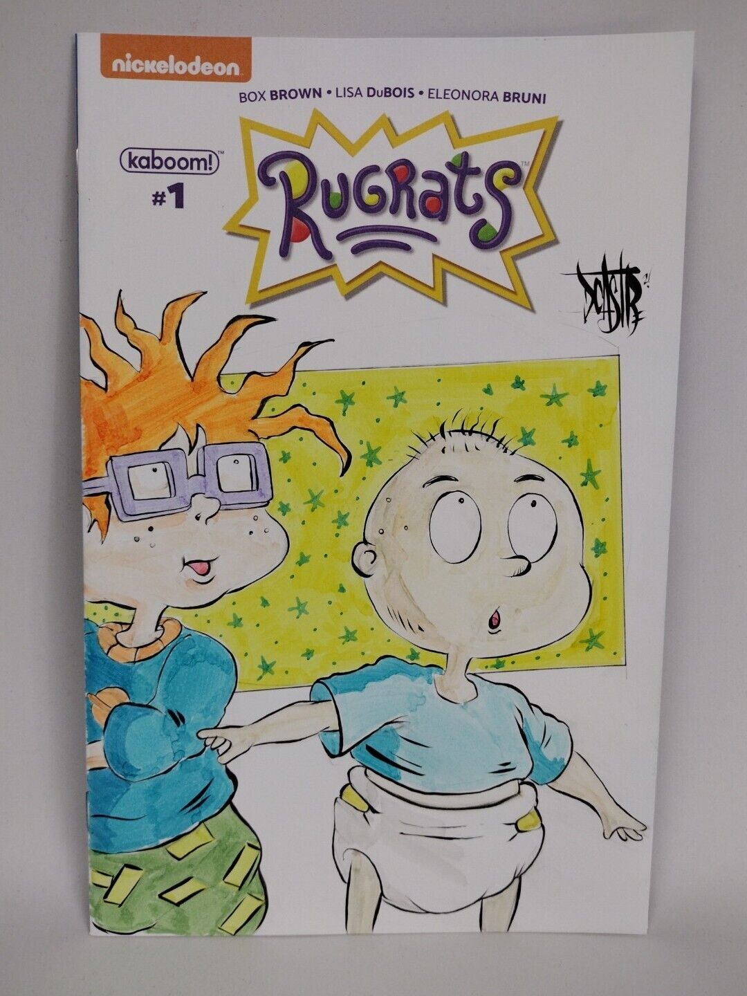 RUGRATS #1 (2017 ) Blank Cover Comic W Original Dcastr Art COA  #351