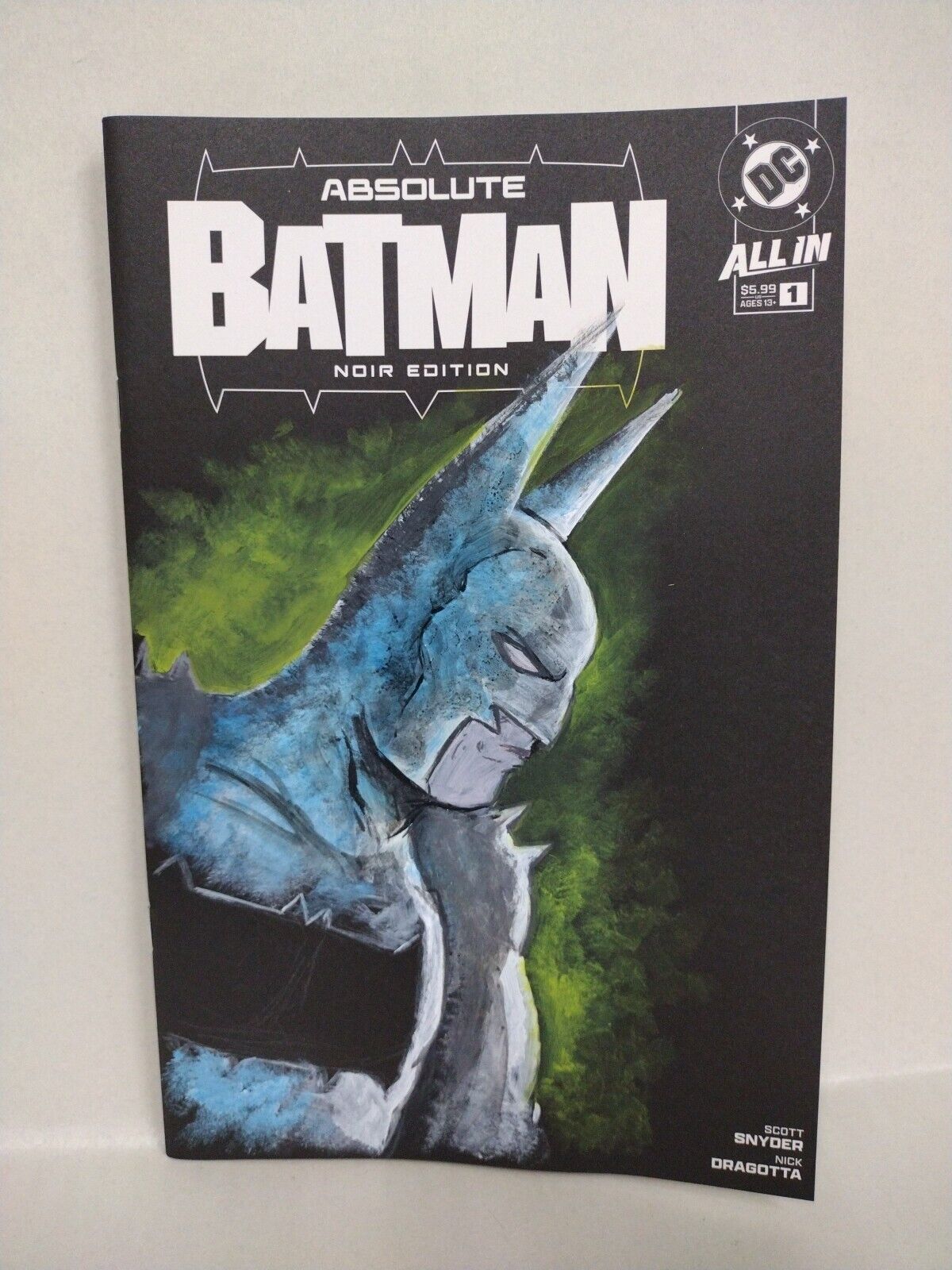 Absolute Batman Noir #1 DC Comic Sketch Variant Cover W Original Dave Castr Art