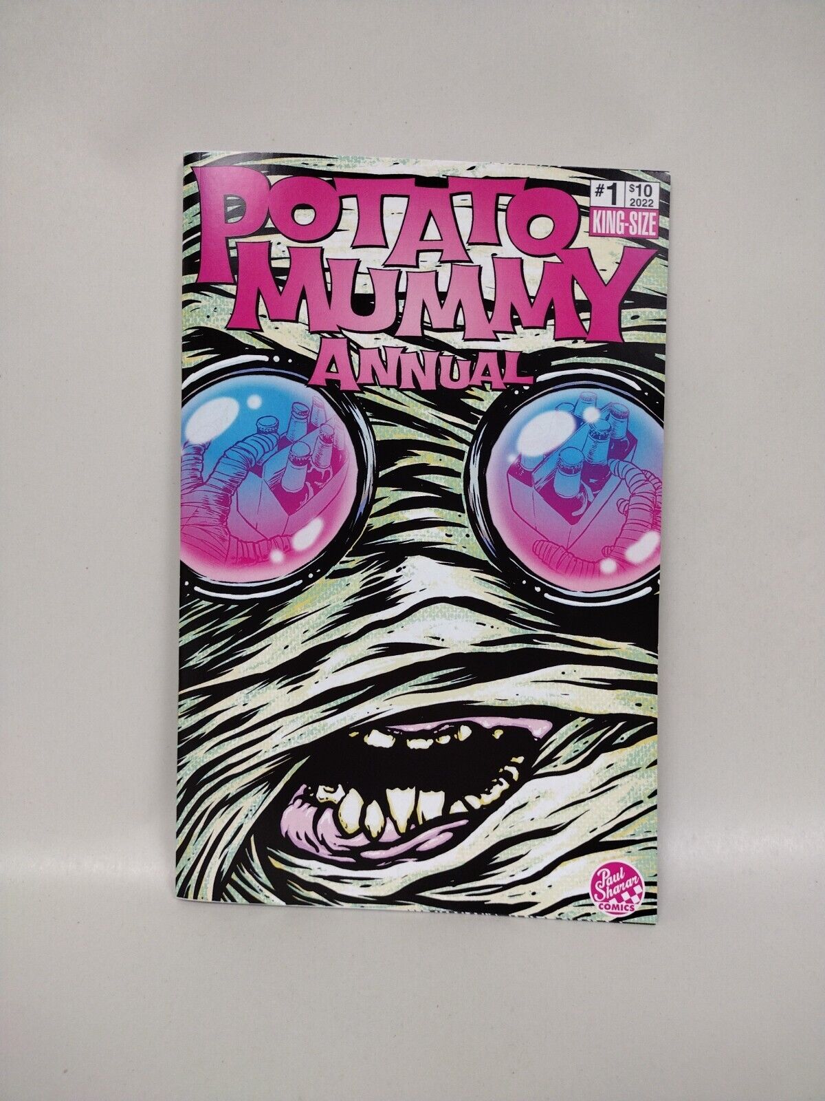 Potato Mummy Annual#1 (2022)Blank Cover Variant Comic W Original DCastr Art COA 