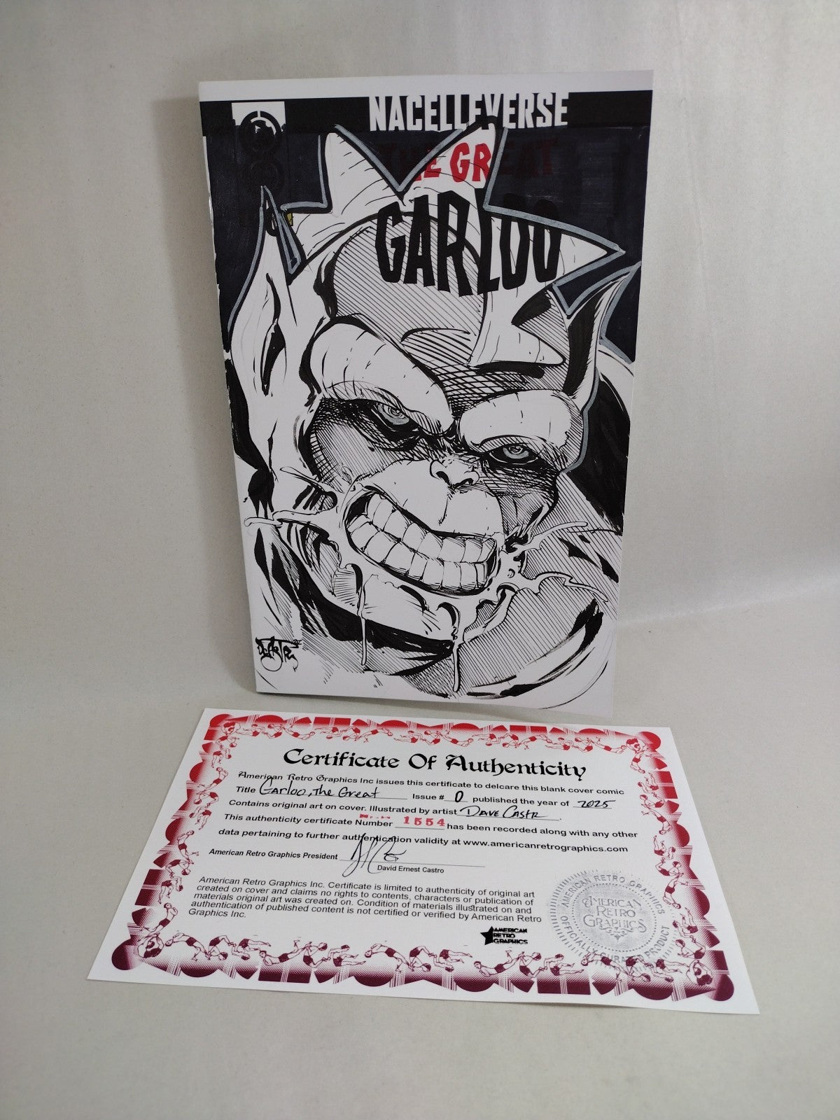 Great Garloo #0 Oni Nacelle Sketch Cover Variant Comic W Original DCastr Art 