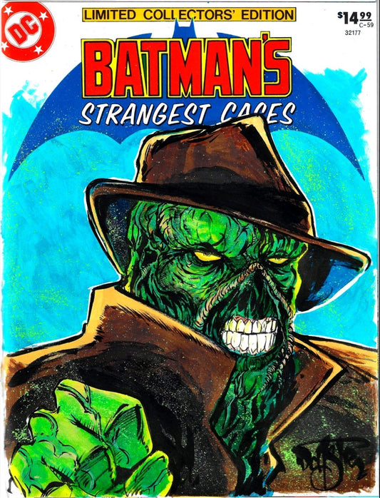 Batman's Strangest Cases Treasury Facsimile Oversize Comic W Original DCastr Art