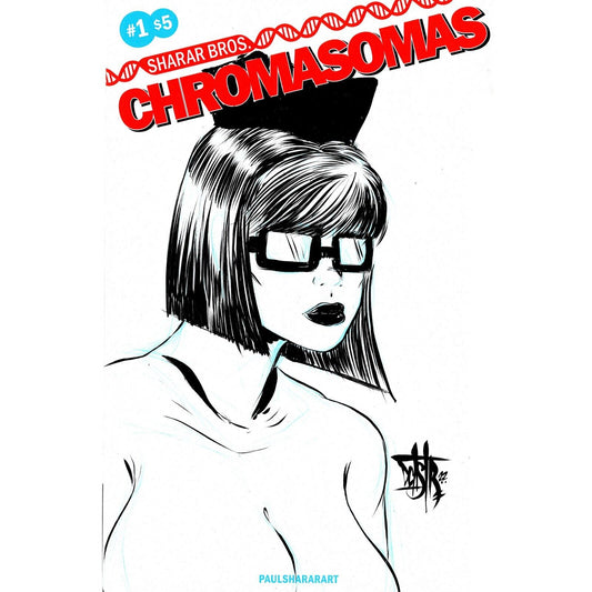 CHROMASOMAS #1 Blank Cover Variant Original DCastr Art COA