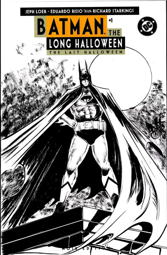Batman Long Halloween Noir Ed #1 (2025) Sketch Var Comic W Original DCastr Art