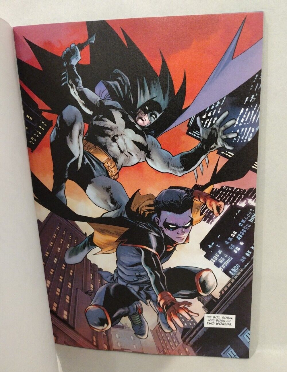 BATMAN VS ROBIN 1 (2022) Blank Cover Variant DC Comic w Original DCastr Art COA