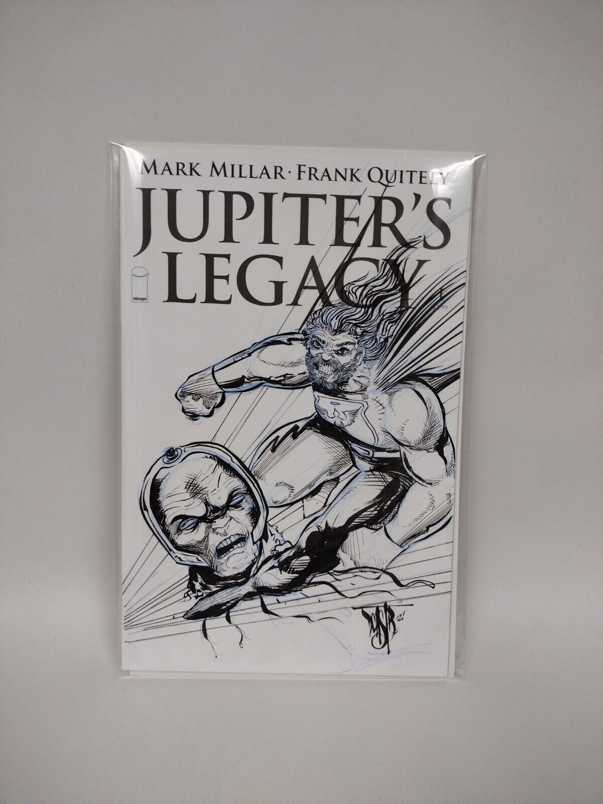 Jupiter's Legacy #1 (2013) Blank Cover Comic w Original Art UTOPIAN DCastr