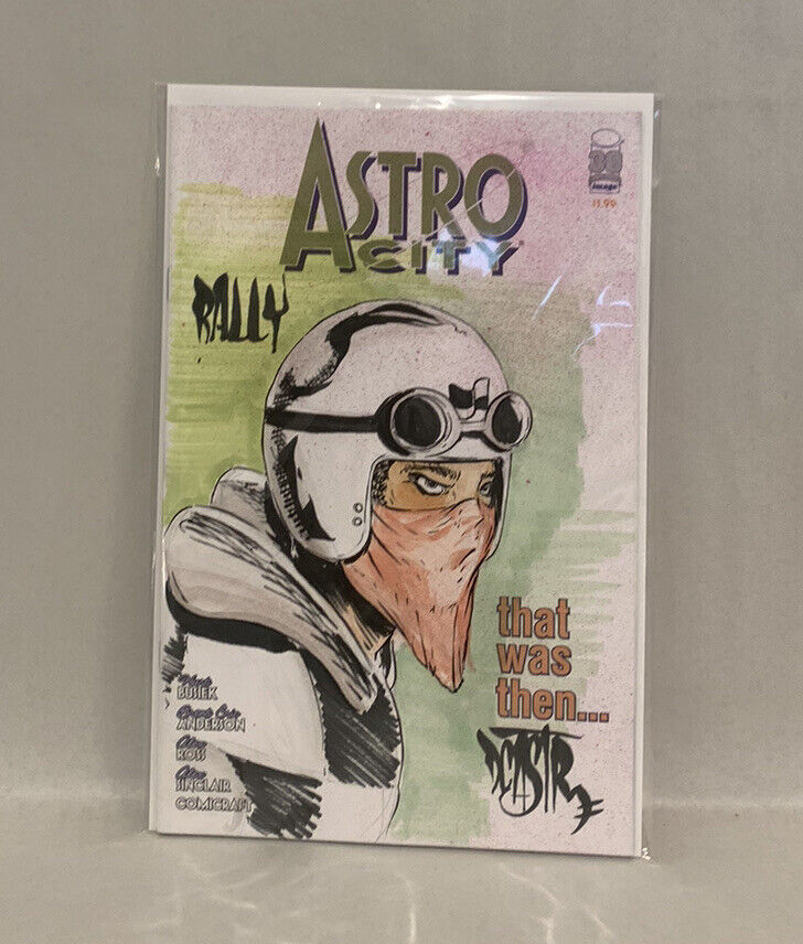 ASTRO CITY: THAT WAS THEN #1 Blank Variant Cover Comic W Original Art Dave Castr