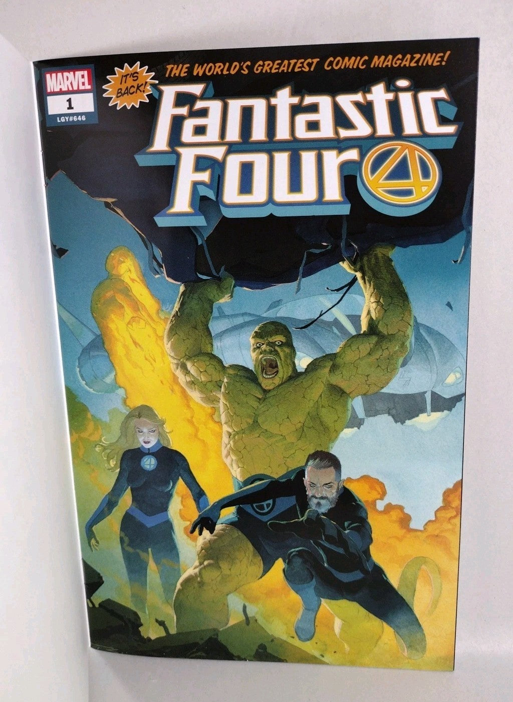 Fantastic Four #1 (2018) Marvel Sketch Cover Var Comic W Original Dave Castr Art