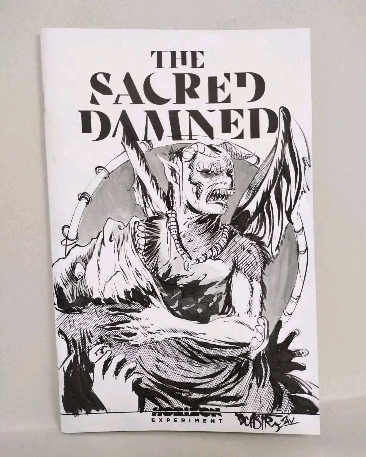 The Sacred Damned #1 (2024) Image Comic Sketch Variant W Original Dave Castr Art