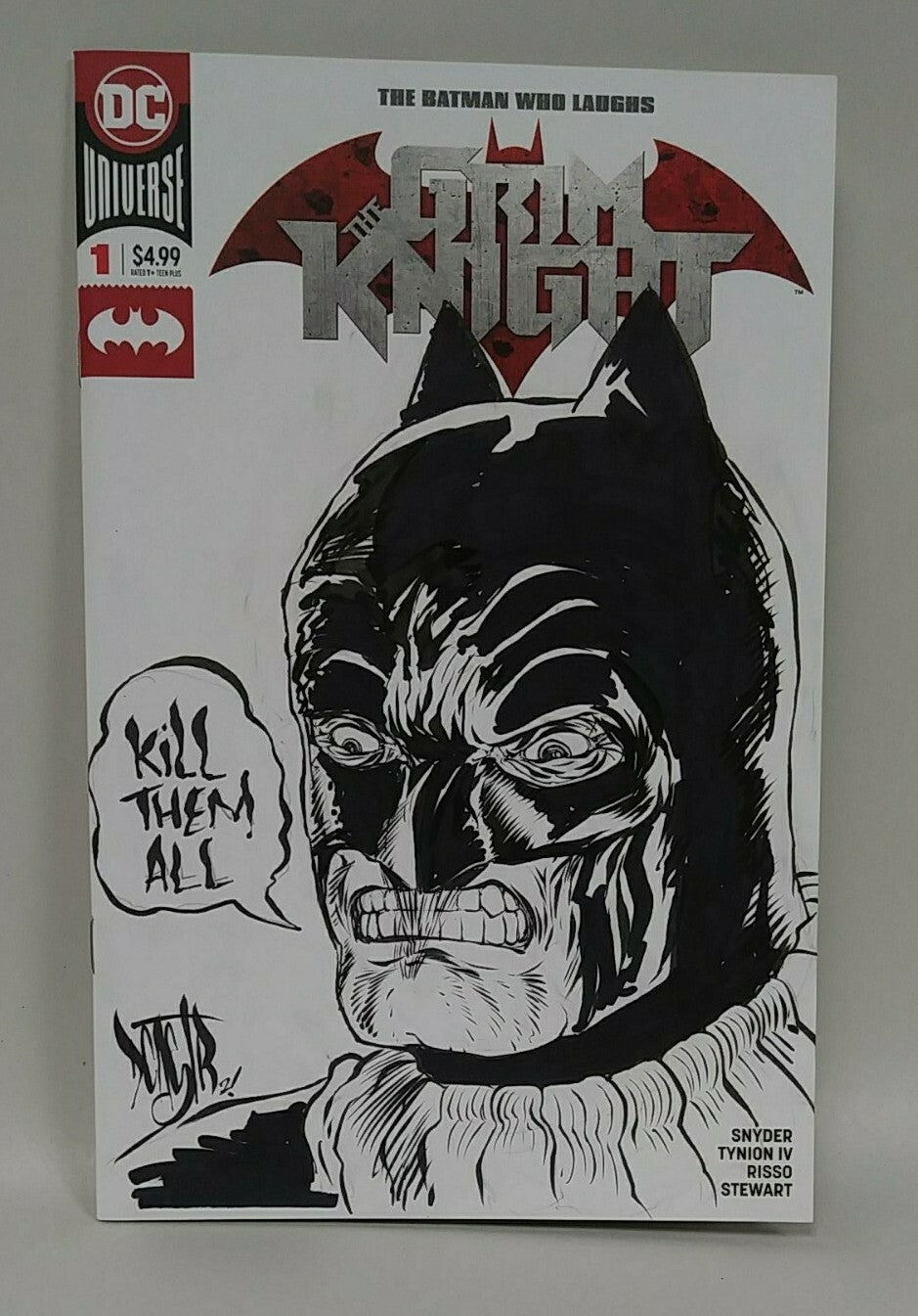 Batman Grim Knight #1 (2019) DC Comic Sketch Cover Variant W Original DCastr Art