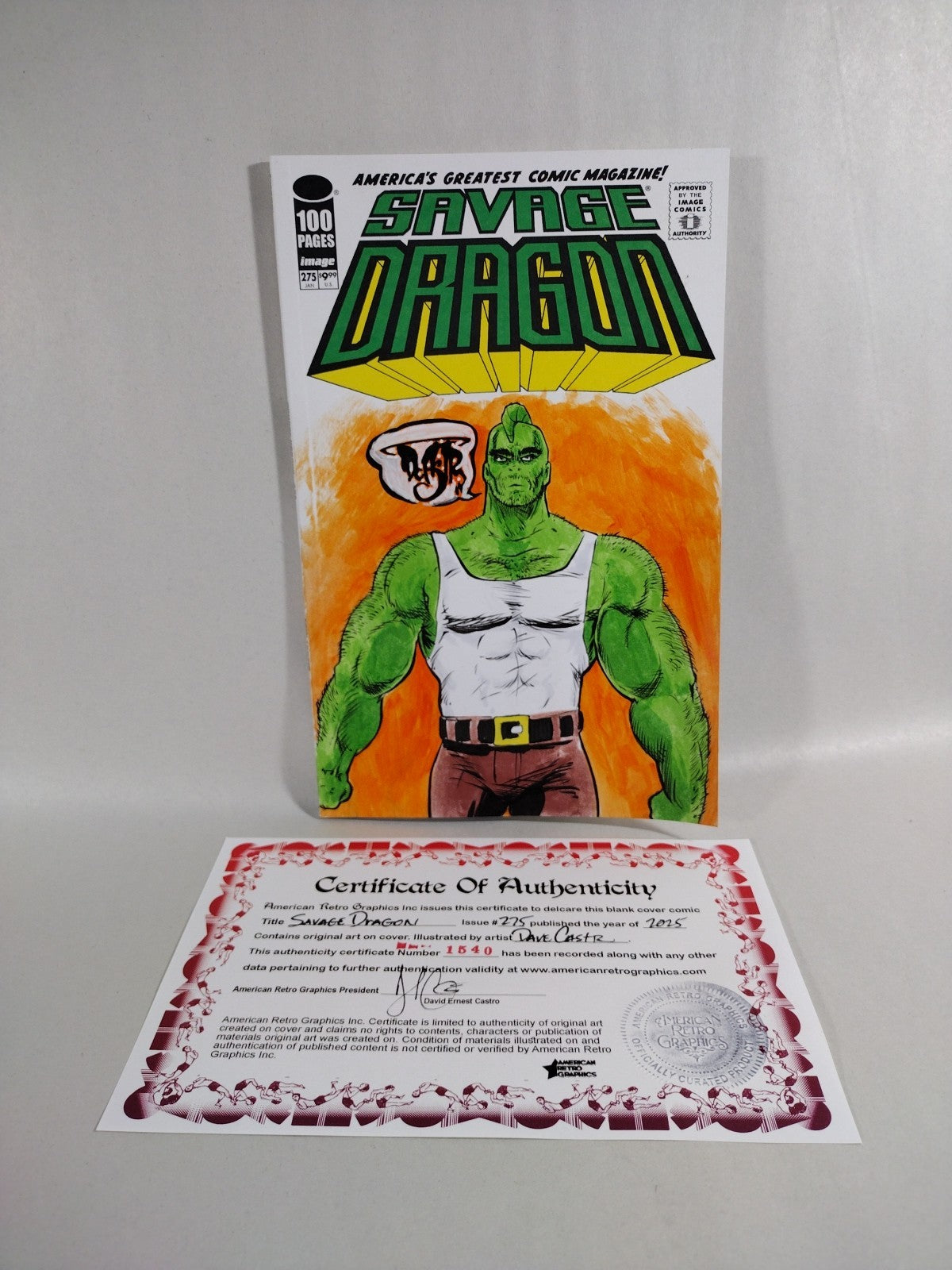 Savage Dragon #275 (2025) Image Sketch Cover Comic w Original Art DCastr