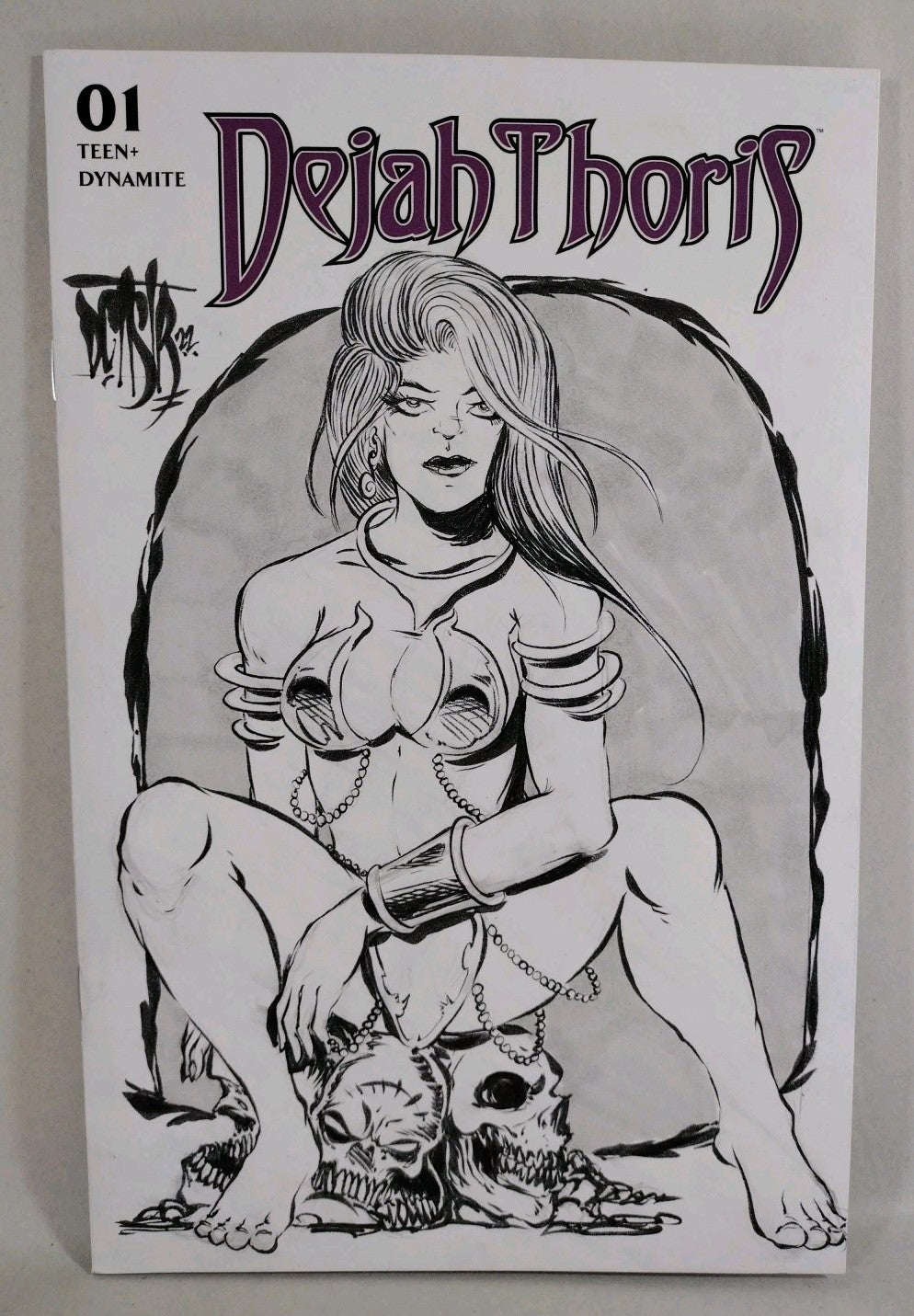 Dejah Thoris #1 (2019) Dynamite Blank Cover Variant W Original Dave Castr Art