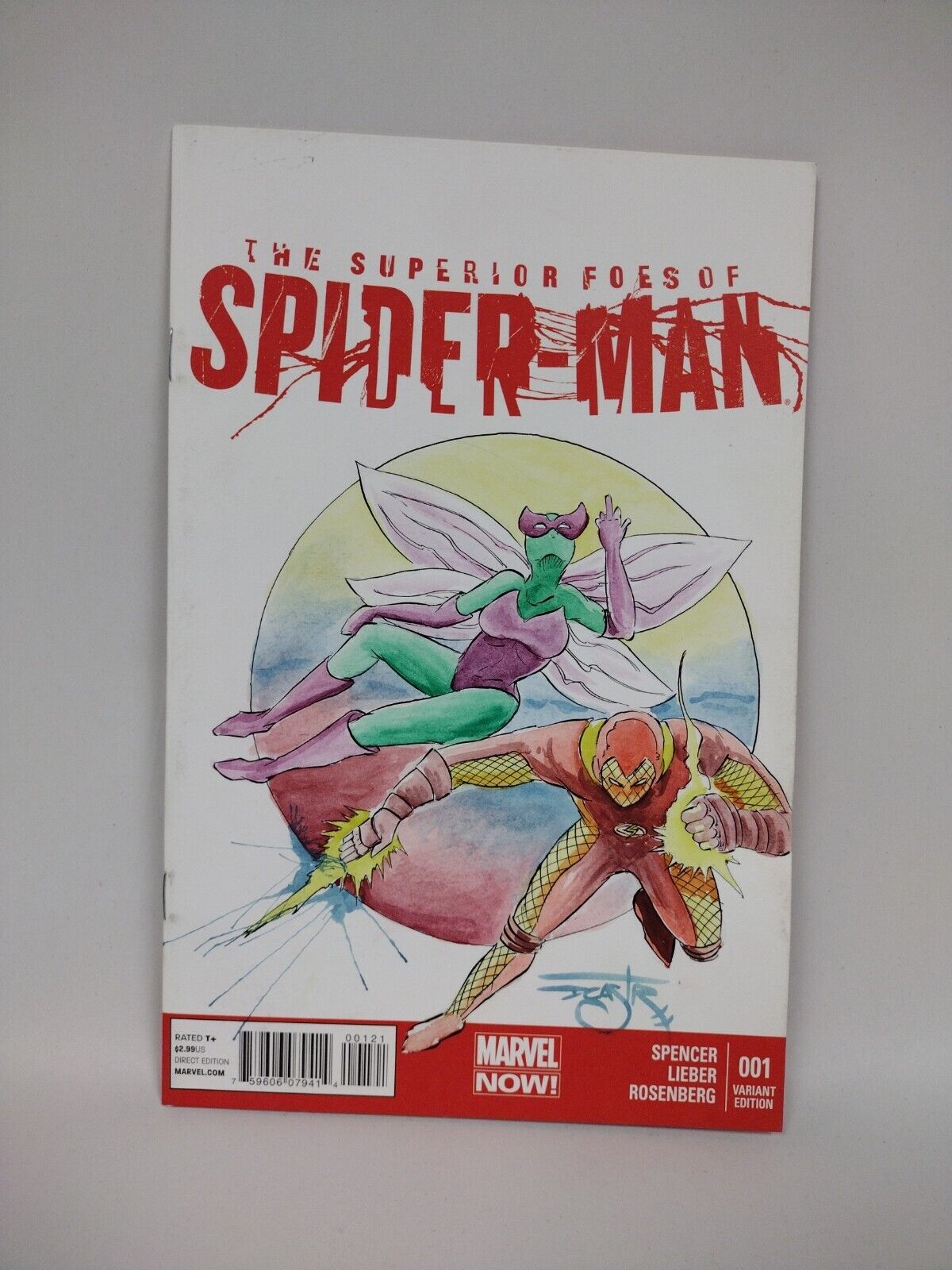 Superior Foes of Super-Man #1 (2013) Blank Variant Comic Original DCastr Art 