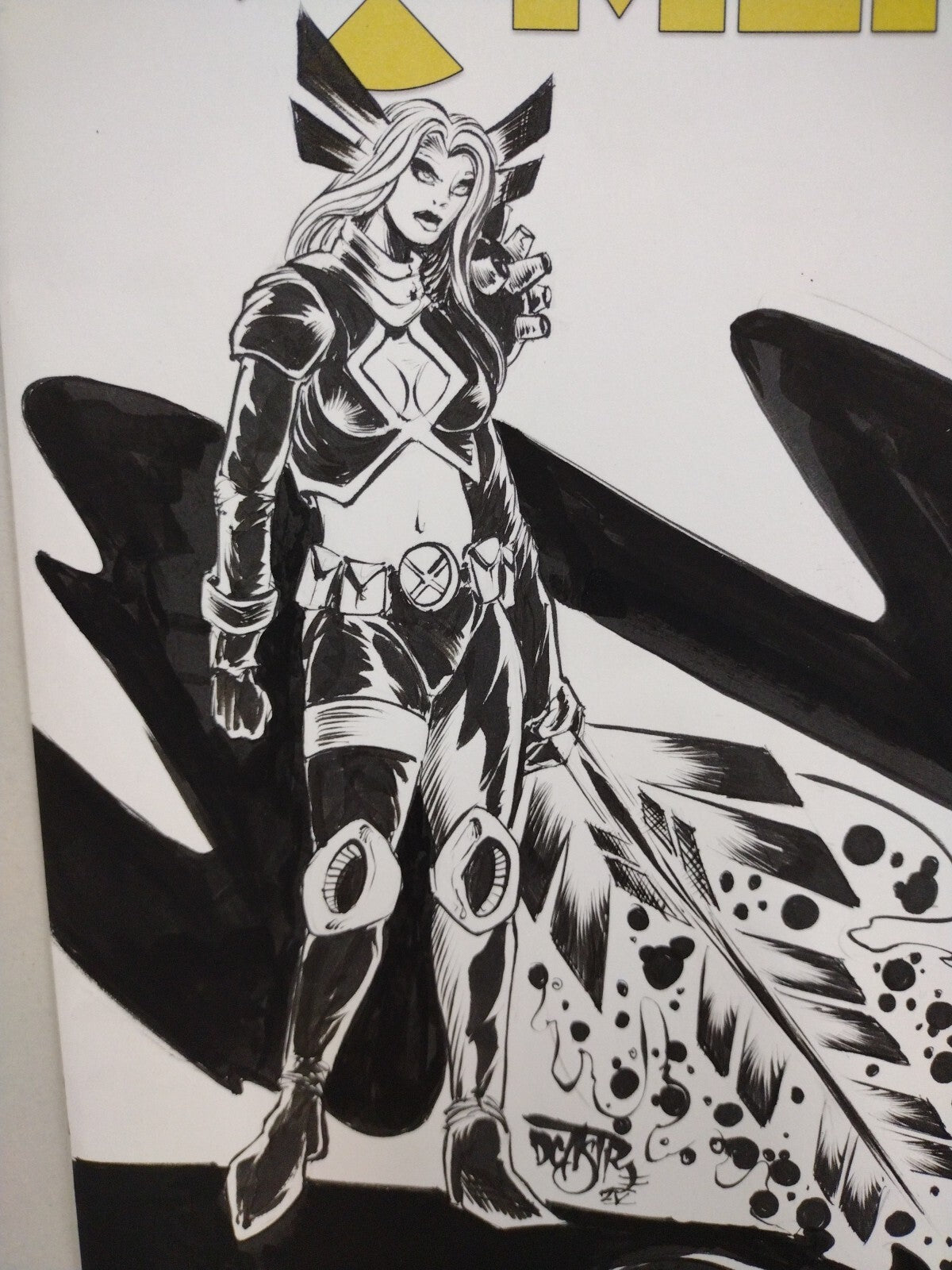 EXTRAORDINARY X-Men 1 Marvel Sketch Variant Comic W Original Magik DCastr Art