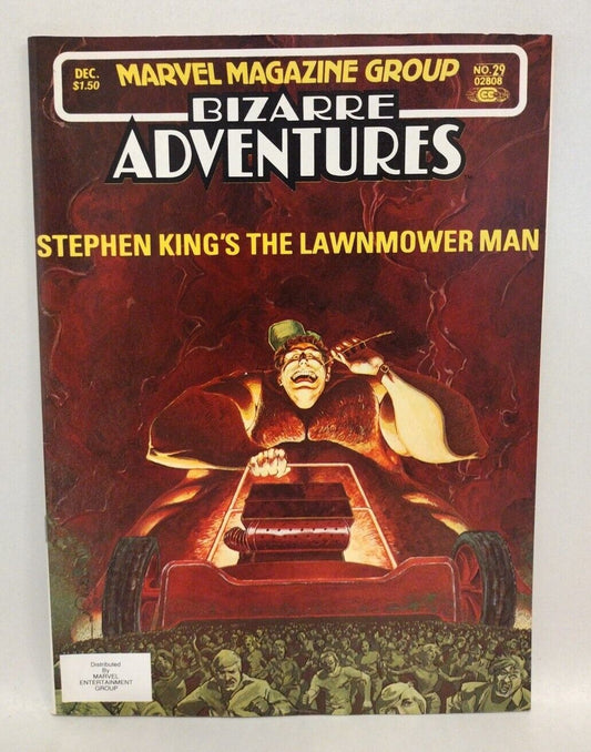 Bizarre Adventures #29 (1981) Marvel Comic Magazine Stephen King Lawnmower Man