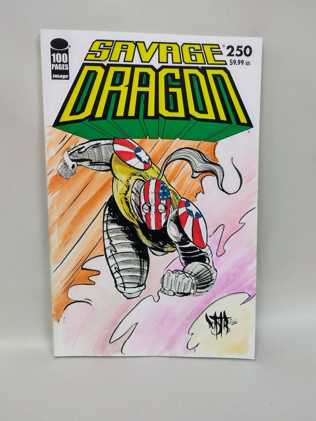 Savage Dragon #250 Image Comic Sketch Cover Variant W Original Dave Castr Art