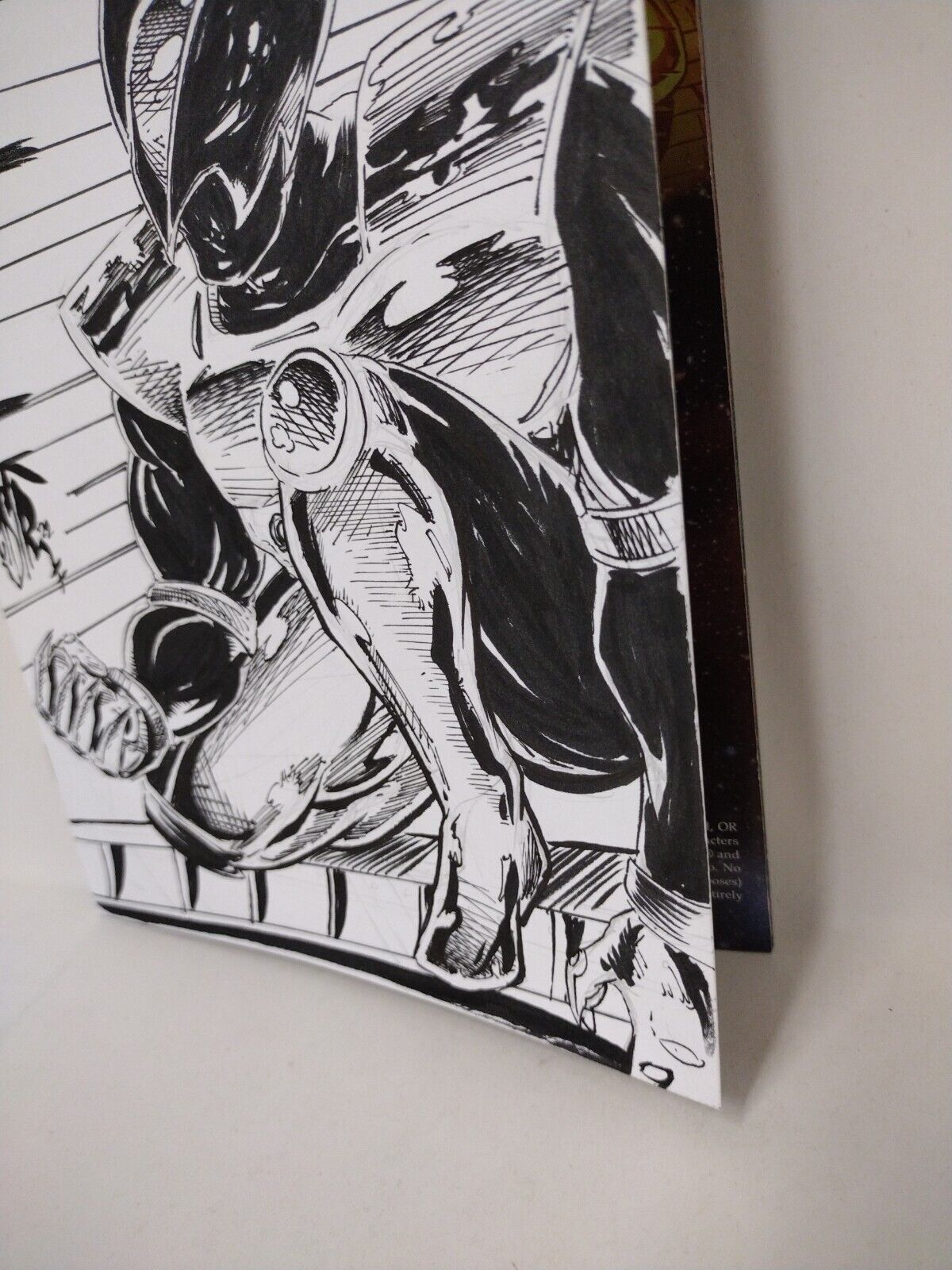 LAST SHADOWHAWK CORRECTED BLANK COVER SKETCH VARIANT W ORIGINAL ART DCASTR ARG