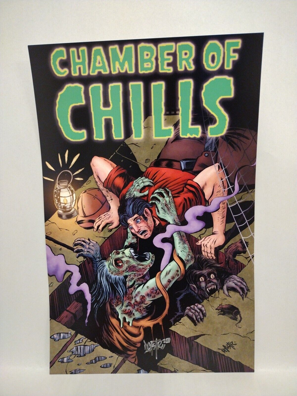 Chamber Of Chills (2023) Dave Castr 11X17" Limited Horror Portfolio Set W Sketch