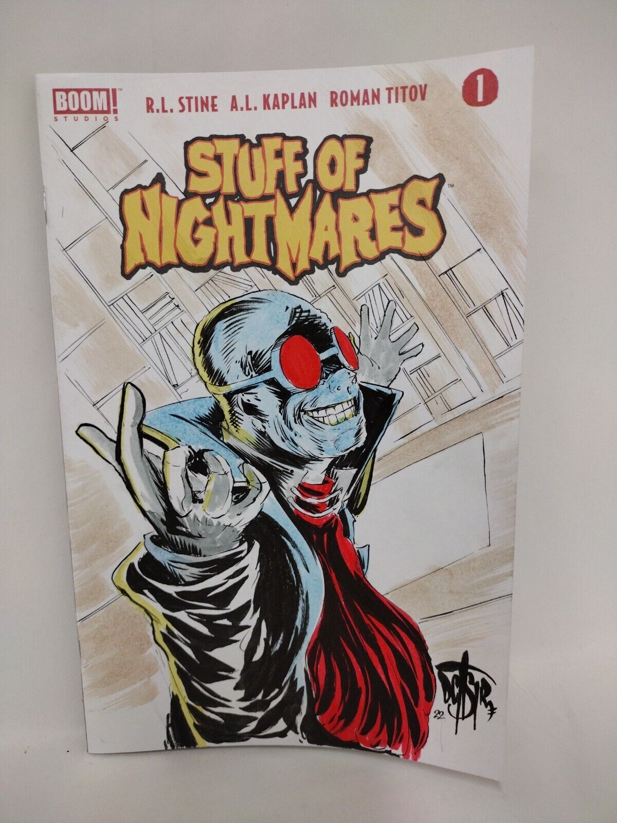 Stuff Of Nightmares #1 (2022) Boom Comic Blank Cover w Original DCastr Art COA