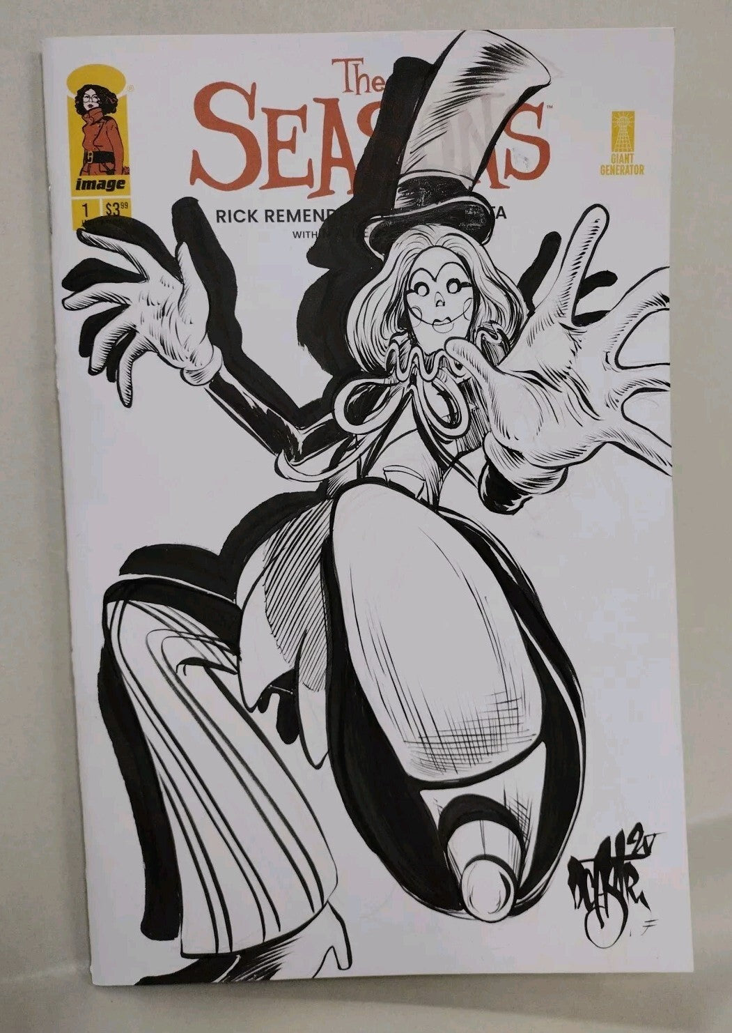 Season #1 (2025) Rick Remender Image Comic Sketch Variant W Original DCastr Art