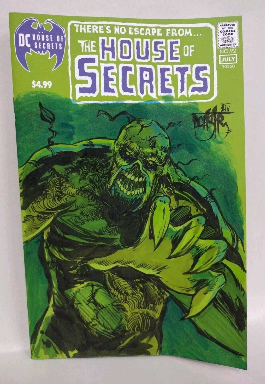 House Of Secrets 92 Facsimile (2024) DC Comic Sketch Cover W Original DCastr Art