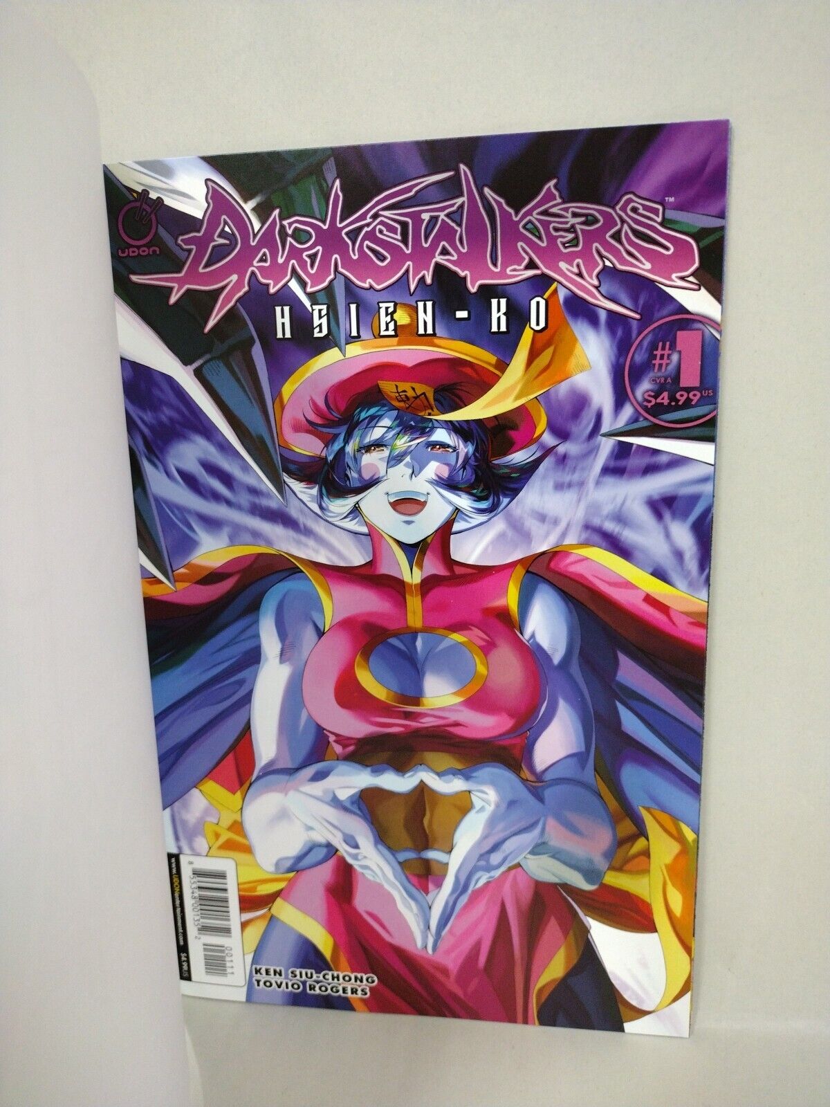 DARKSTALKERS HSIEN KO 1 Udon Capcom 2023 Sketch Cover Comic Original DCastr Art