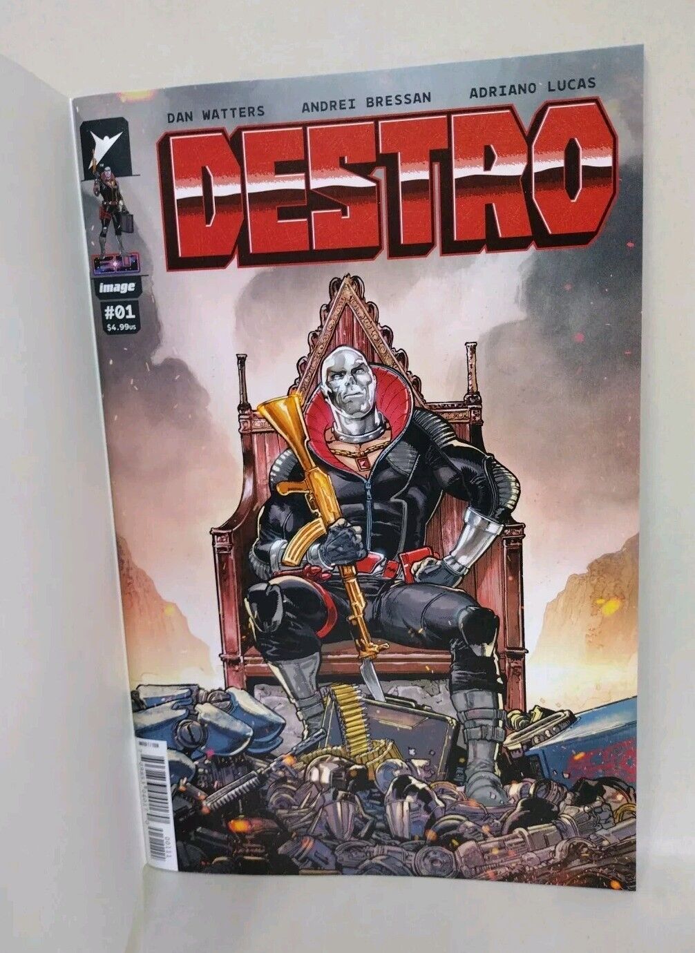 Destro #1 (2024) Image Skybound Comic Sketch Variant W Original Dave Castr Art