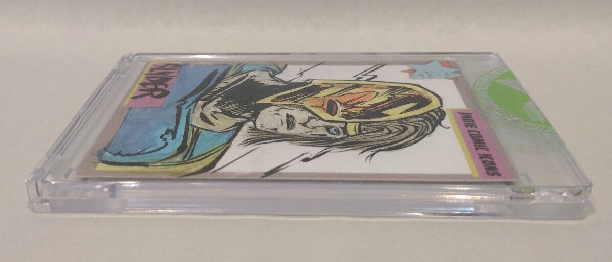 Indie Comic Icons Sketch Card w Original Slyder Dooms IV Art DCastr (2023) ARG