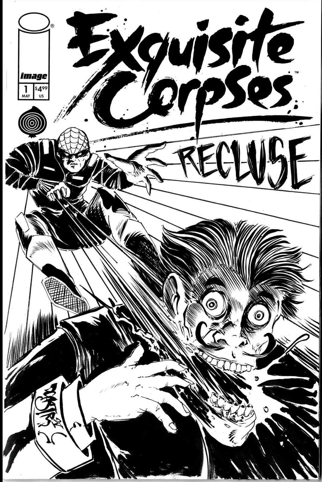 Exquisite Corpses #1 Image Comic Sketch Cover Variant W Original Dave Castr Art