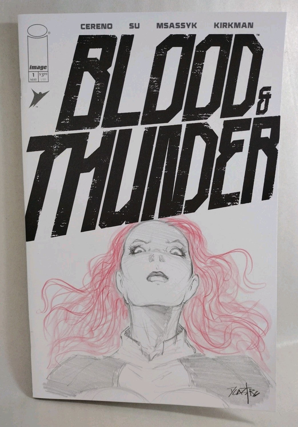 Blood & Thunder #1 (2025) Image Comic Sketch Cover Variant W Original DCastr Art