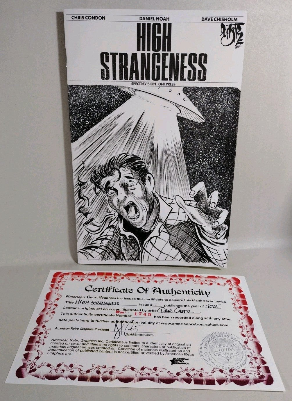 High Strangeness #1 (2025) Oni Press Sketch Cvr Variant Comic W Original DCastr
