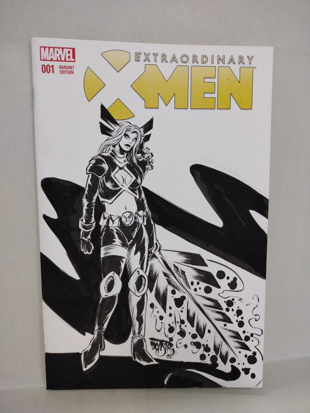 EXTRAORDINARY X-Men 1 Marvel Sketch Variant Comic W Original Magik DCastr Art