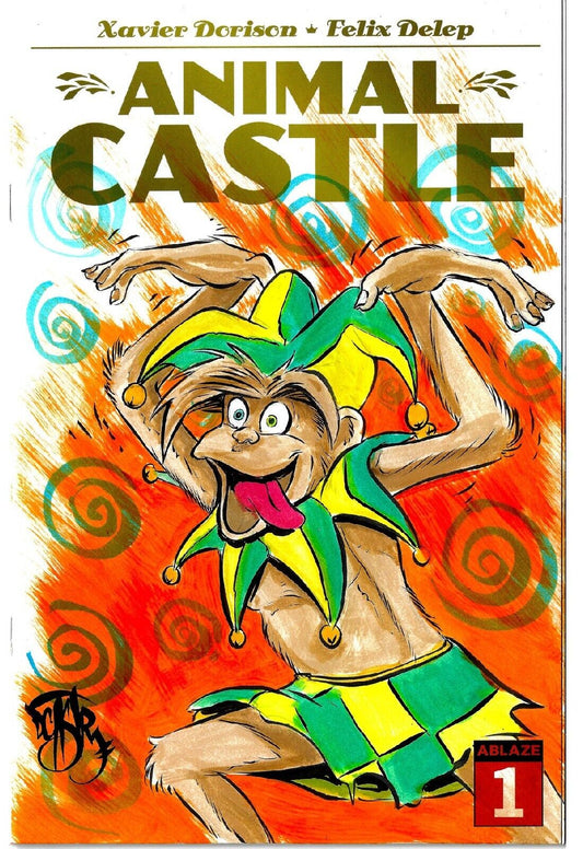 Animal Castle 1 (2022) Ablaze Sketch Cover Variant Comic w Original DCastr Art