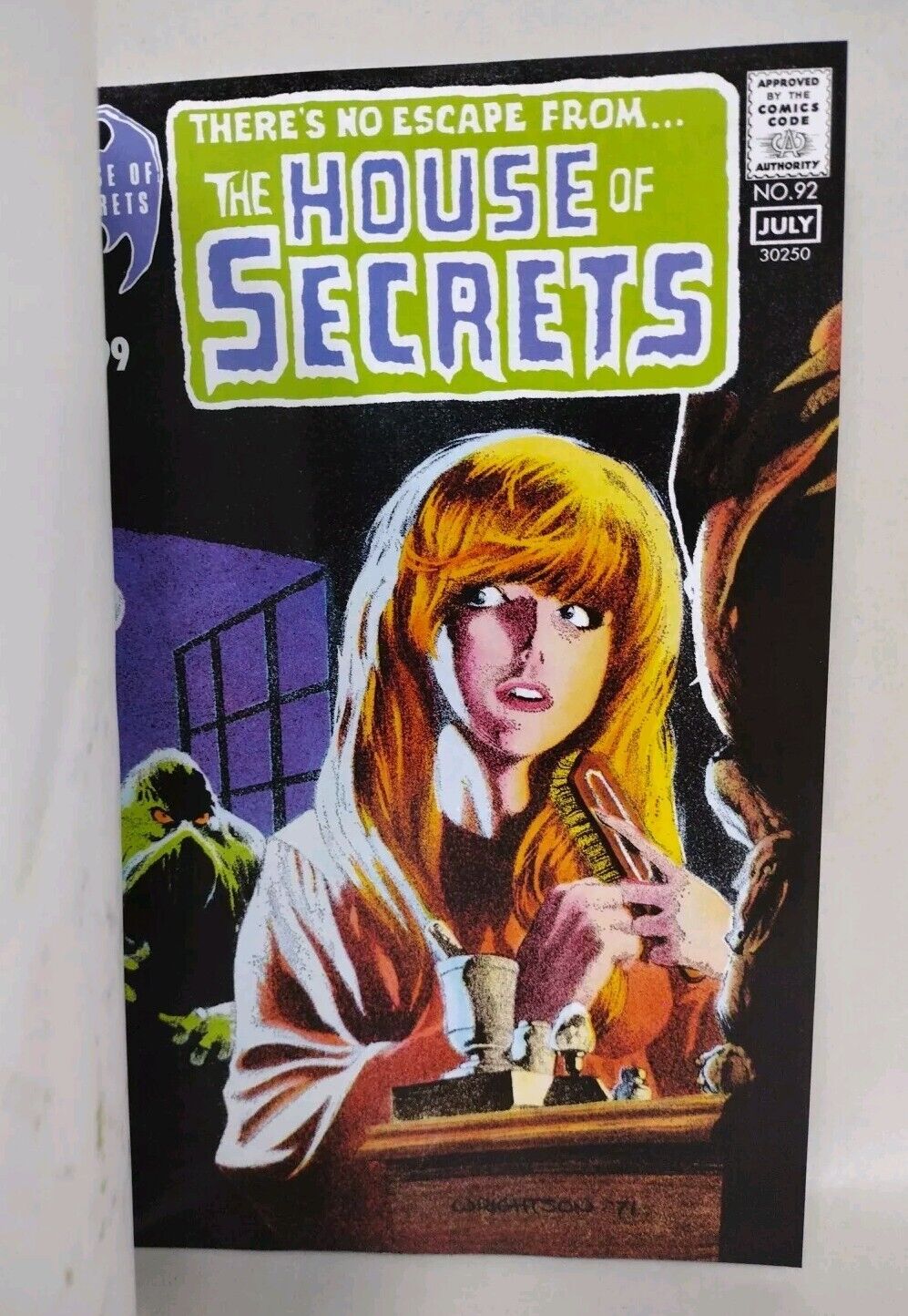 House Of Secrets 92 Facsimile (2024) DC Comic Sketch Cover W Original DCastr Art