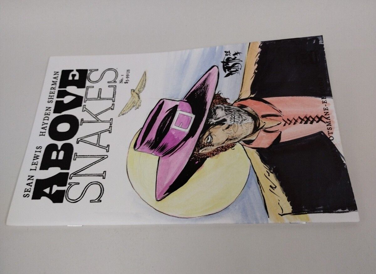 Above Snakes #1 (2022) Image Blank Sketch Cover Comic w Original Art Dcastr