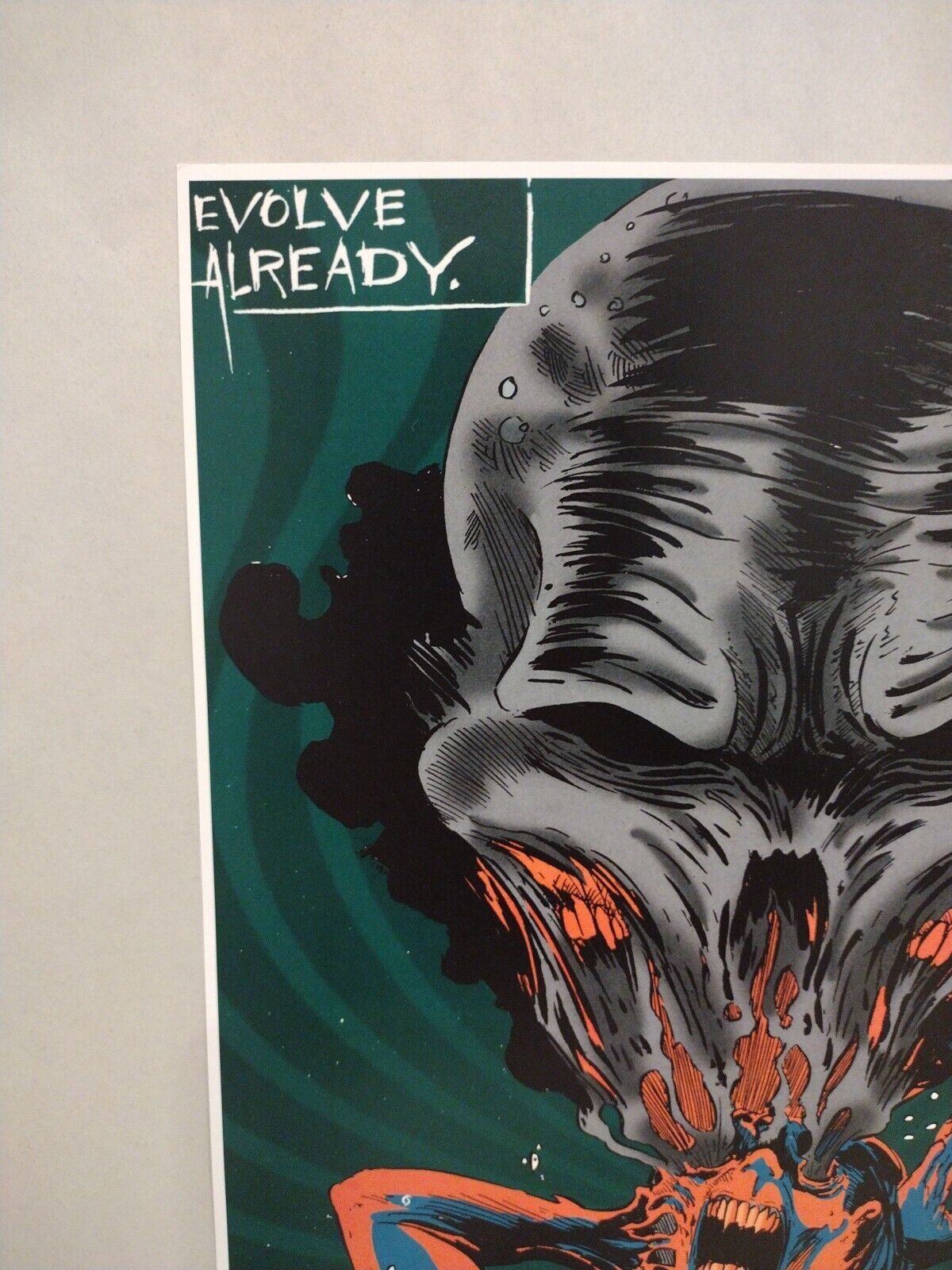 Evolve Already 11 X 17" Dave Castr Alien Monster Limited Print Tom Ziuko Color