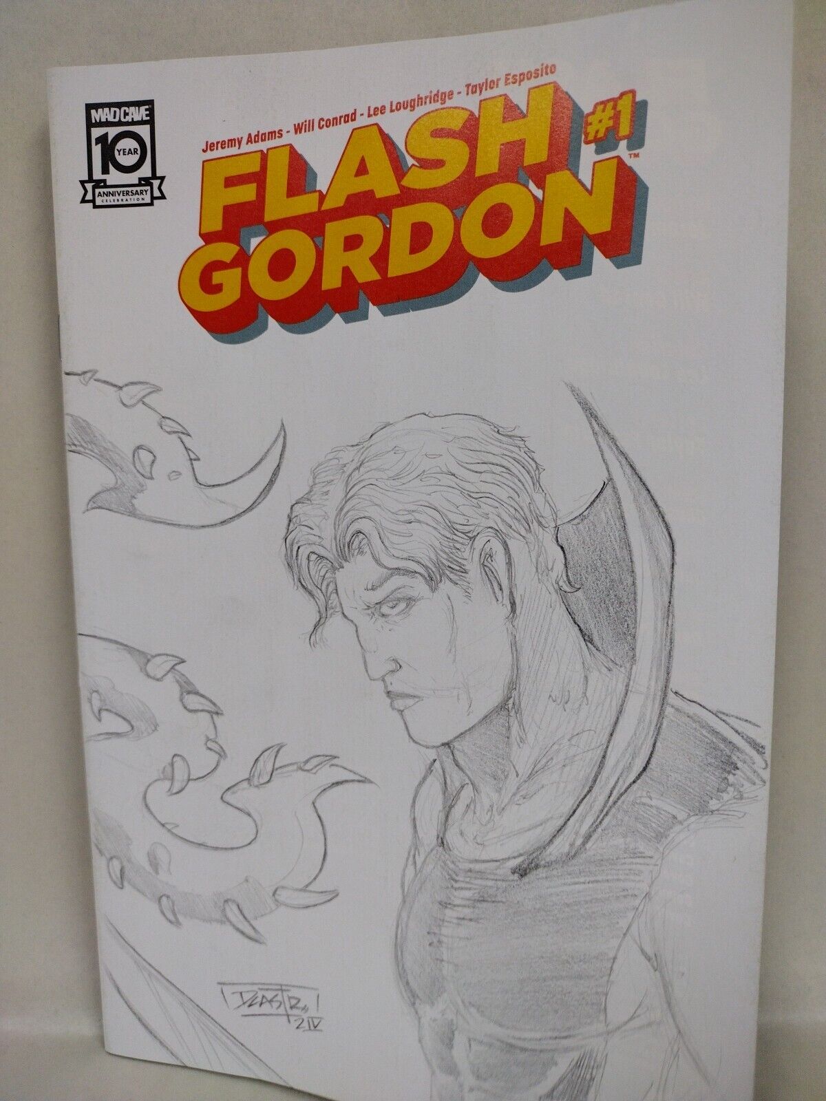 Flash Gordon #1 (2024) Mad Cave Sketch Error Variant Cover W Original DCastr Art