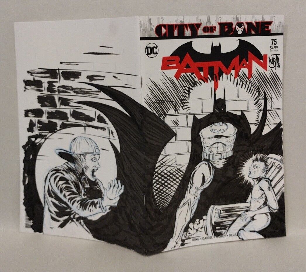 Batman #75 (2019) DC Comic Blank Sketch Variant Cover W Original Dave Castr Art 