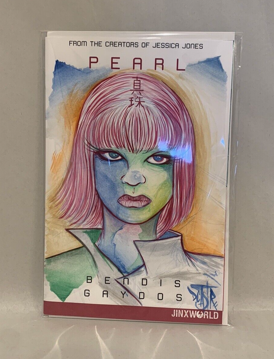 PEARL #1 Blank Sketch Variant Cover Comic 2018 W Original Art Dave Castr