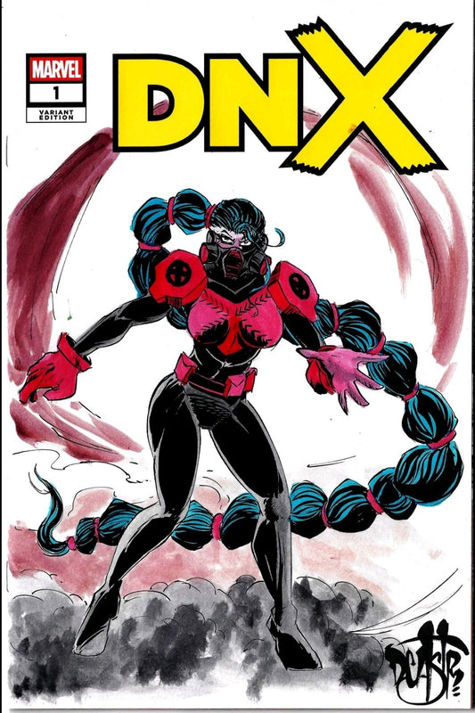 DNX #1 (2026) Marvel Comic Sketch Cover Variant W Original Timebomb DCastr Art
