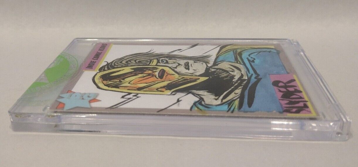 Indie Comic Icons Sketch Card w Original Slyder Dooms IV Art DCastr (2023) ARG