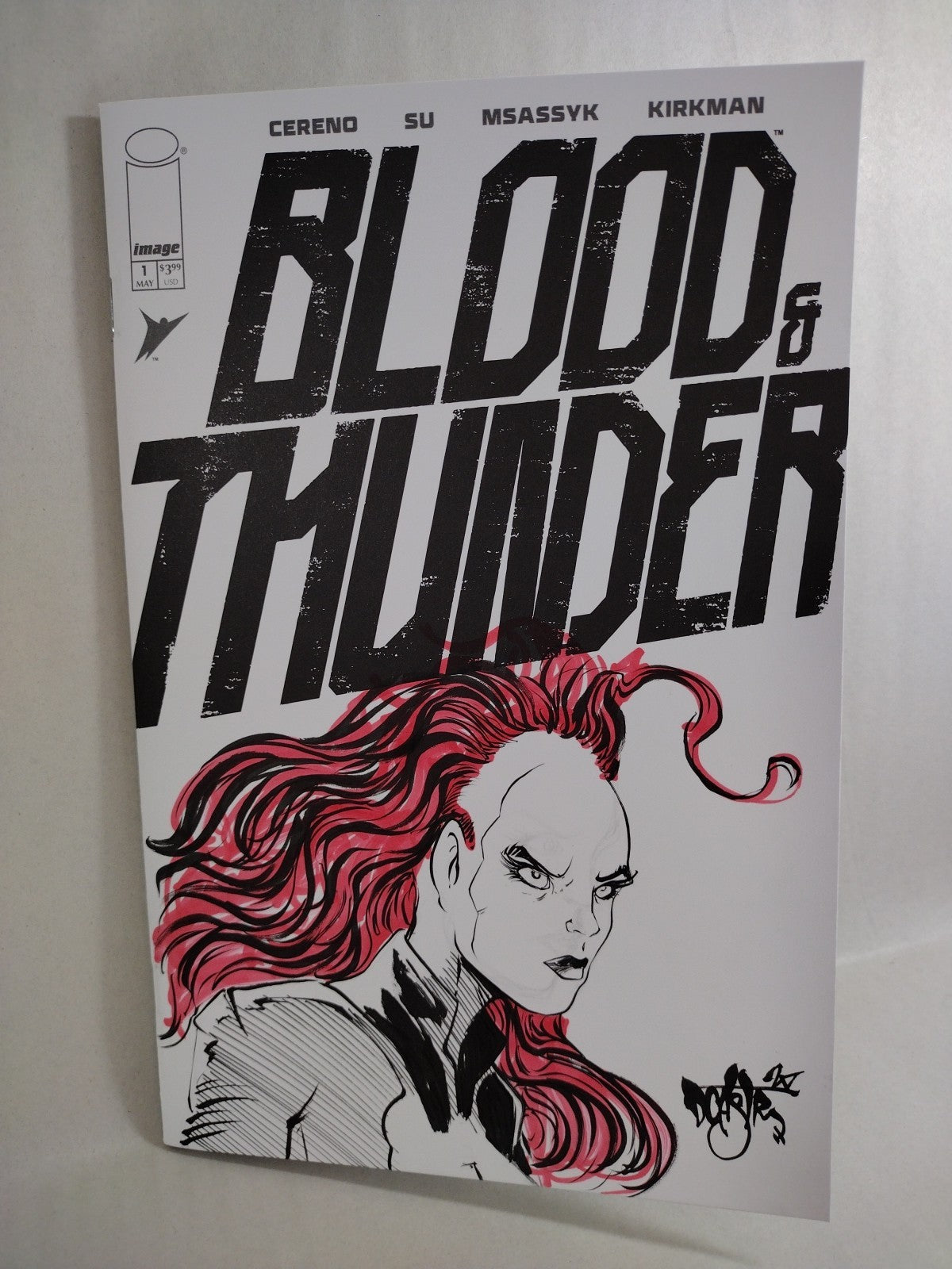 Blood & Thunder #1 (2025) Image Comic Sketch Cover Variant W Original DCastr Art