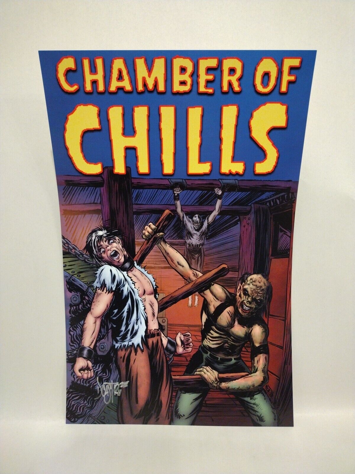 Chamber Of Chills (2023) Dave Castr 11X17" Limited Horror Portfolio Set W Sketch