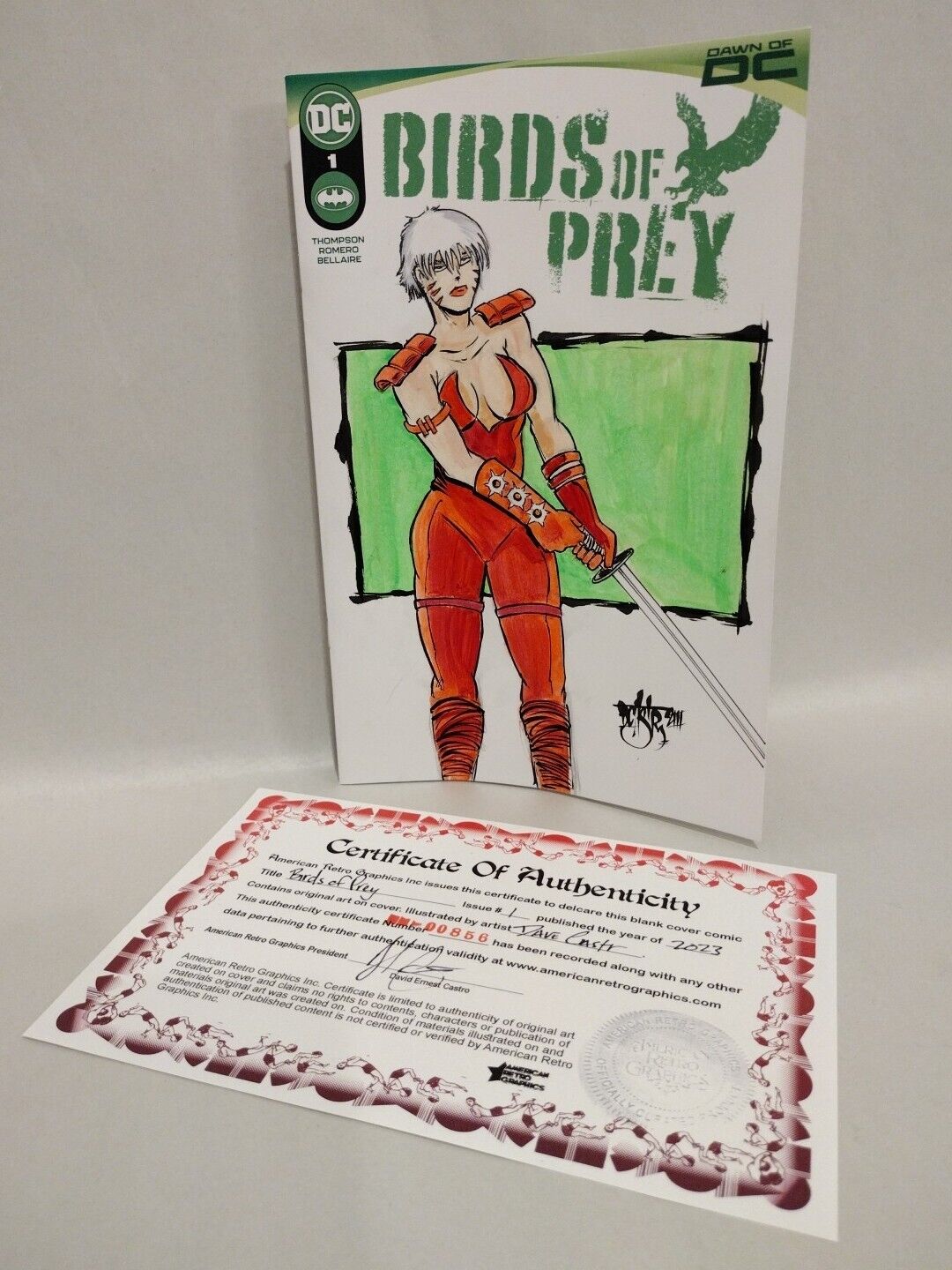 Birds Of Prey 1 (2023) Sketch Variant DC Comic w Original DCastr Zealot Art