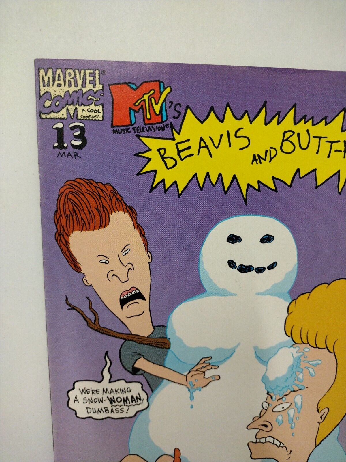 Beavis And Butt-Head #13 (1995) Marvel MTV Comic Winter Issue New Warriors App