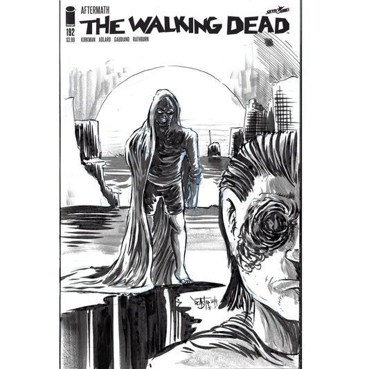 The Walking Dead #192 Blank Cover Sketch Variant W Original Art DCASTR ARG