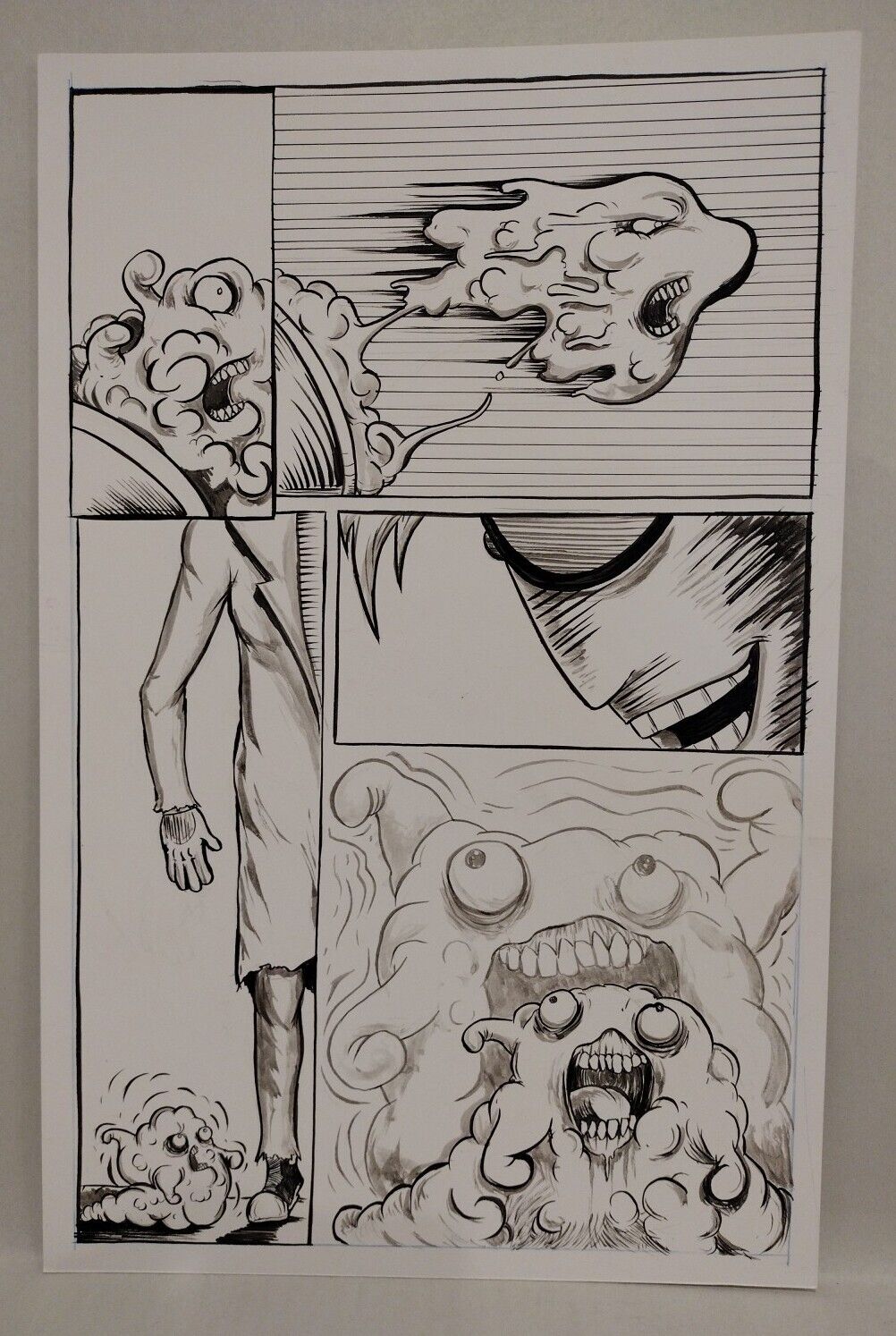 Radioactive Chicken Heads Original Unpublished Comic Art Page Set Dave Castr