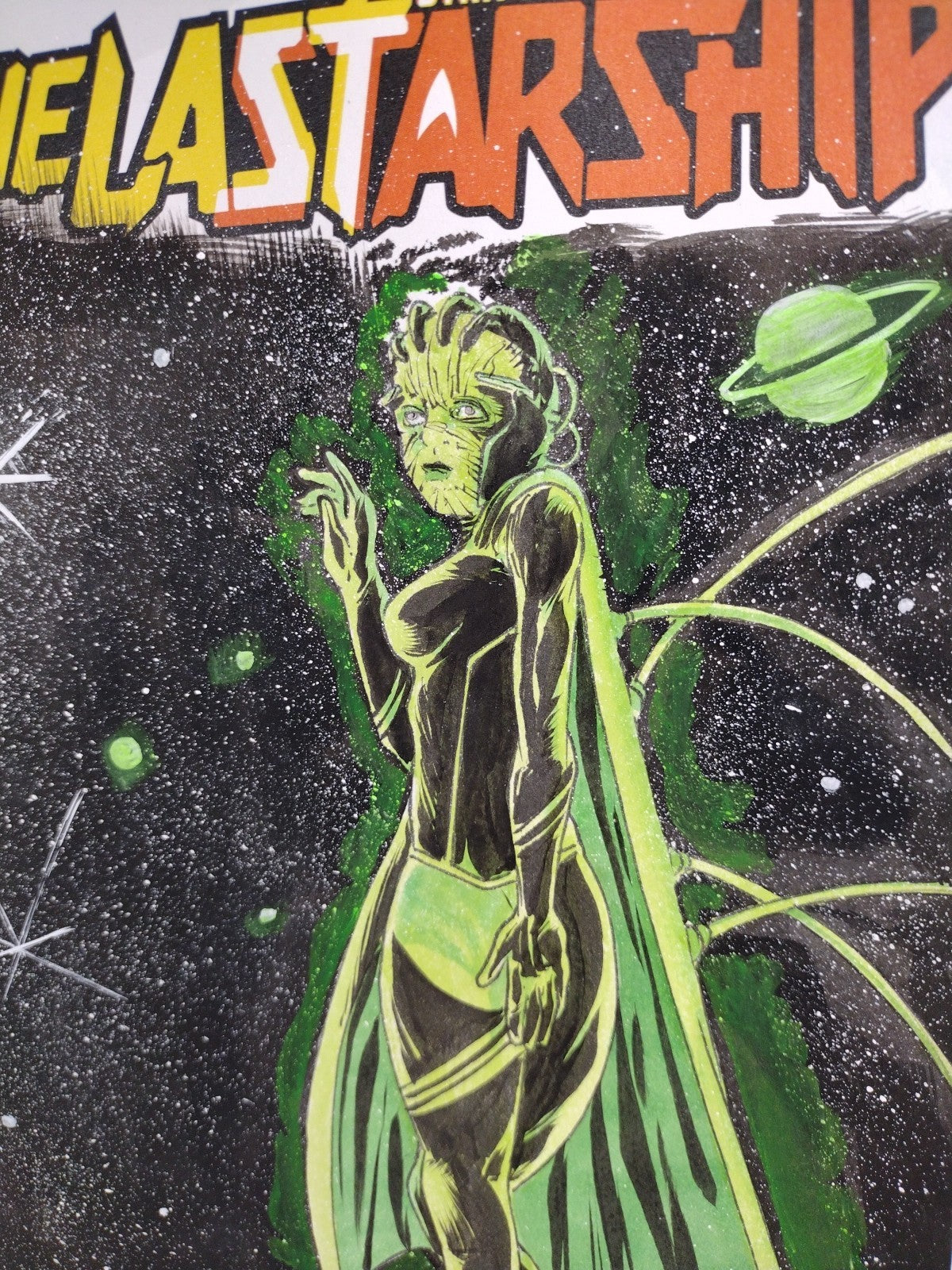 Star Trek Last Starship #1 (2025) IDW Sketch Cover W Original Dave Castr Art