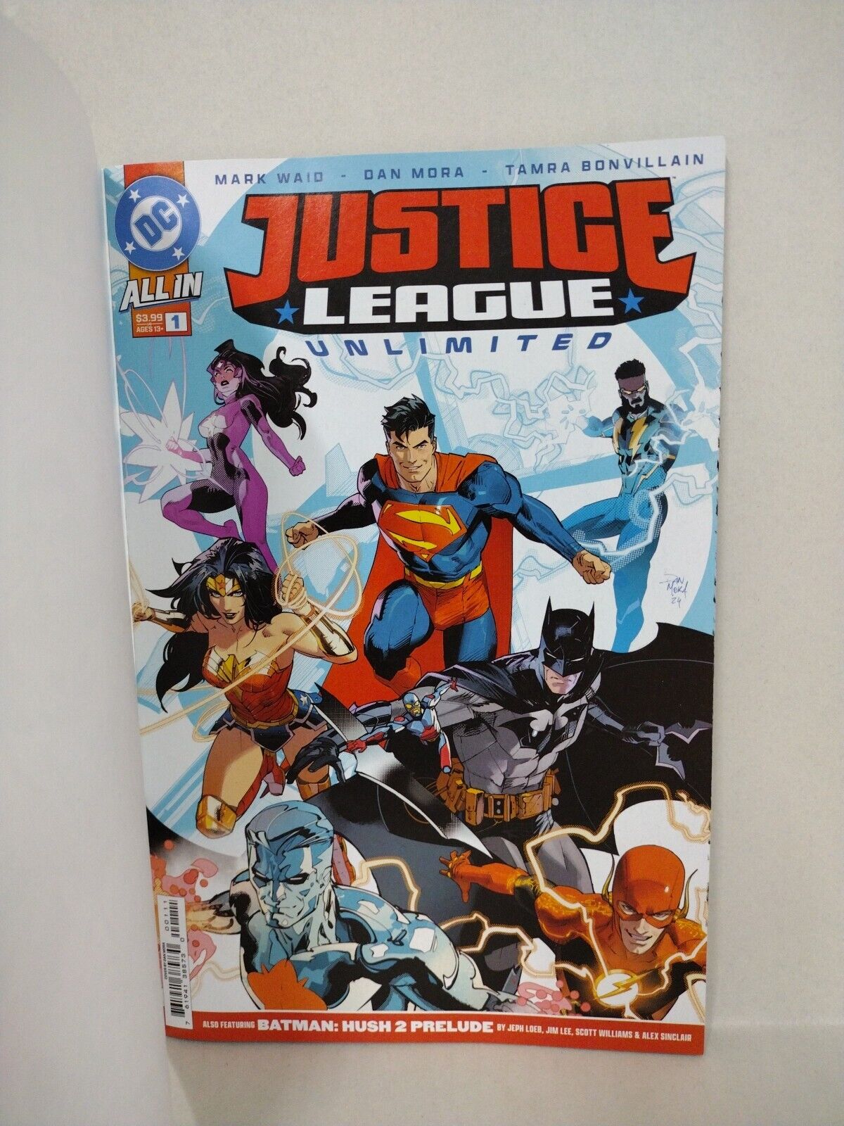 Justice League Unlimited #1 (2024) DC Sketch Variant Comic W Original DCastr Art